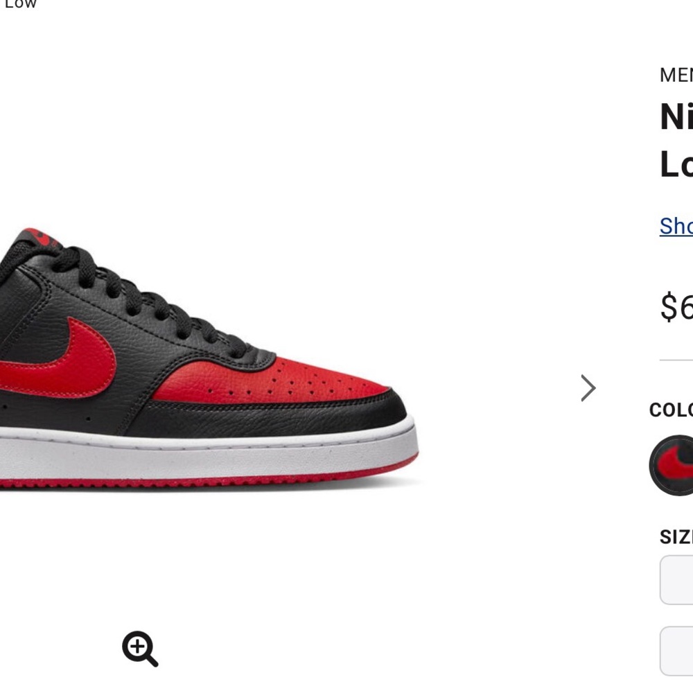 Nike Men's Shoes - Black and Red
